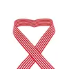 Cinta Jacquard Rayada Roja y Blanca para el Cabello Decoración para Empaque de Regalos Cinturón Lazo Accesorios para el Cabello Accesorios para Ropa