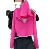 Sudadera con Capucha Falsa de Dos Piezas con Cortes y Color Contrastante para Mujer Tallas Grandes 2025 Otoño Nueva Holgada Efecto Adelgazante Manga Larga