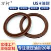 Sello de Aceite Universal para Agujero de Vástago Ush Sello de Aceite Tipo Y para Cilindro Hidráulico Piezas de Sello Anillo de Sello Colección de Sellos de Aceite de Caucho Fluorado Resistente al Desgaste