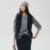 Novo Colete de Cashmere Espesso com Fio Torcido para Mulheres, Solto e Emagrecedor, de Botão Único, Versátil para o Trabalho, Colete Tricô sem Mangas