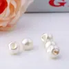 Botón de camisa Accesorios para prendas Botones de ropa Suéter de gasa para mujer Negro Blanco Beige Botón de perla