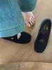 Sandalias Casuales Retro Francesas Versátiles sin Cierre Medias Sandalias para Mujer 2026 Invierno Suela Gruesa Punta Redonda Zapatillas Cerradas para Exteriores para Mujer