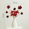 Shumen tulipán lirio flor artificial flor de seda flor falsa ramo de flores secas decoración arreglo floral para sala de estar decoración de alto sentido