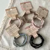 Paquete de 3 Gomas para el Cabello de Bambú Estilo Nuevo 2025 Banda Elástica Coleta Alta Elasticidad y Duradera Diadema Accesorios para el Cabello para Mujeres