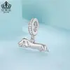 Aifula Fofo Animal de Estimação Dormindo Dachshund Pingente Pulseira DIY Contas Cobre Banhado a Platina Animal Divertido Contas Soltas