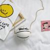 26 Bolsas de Cadena de Baloncesto Estilo Coreano Nuevas para Niños y Niñas, Mini Bolso de Hombro Cruzado de Moda y Tendencia, Monedero Redondo