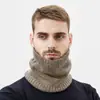 Bufanda Gruesa de Lana con Forro Polar para Invierno, Suave al Tacto, Color Liso, Tejida en Lana, Versátil para Hombres y Mujeres
