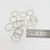 Chaveiro de Aço Inoxidável Spot do Fabricante Metal 304 Argola de Chave Aço Inoxidável Círculo Duplo Círculo Externo 3 a 75MM
