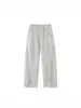 Calça Jogger de Tecido com Cordão para Homens, Estilo Coreano Ins Calças Retas Compridas, Calça Esportiva Versátil da Moda de Perna Larga para Estudantes