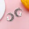 Accesorios de joyería de bricolaje Estrella Luna Sol Bola Colgante Pequeño Colgante Accesorios de joyería Aleación de zinc Plata antigua Pequeño Colgante