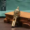 Latón Puro Silbato del Gran Sabio Sun Wukong Silbato Cabeza de Mono Silbato de Rescate de Emergencia Regalo Cultural y Creativo Llavero de Coche Colgante