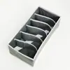Caja de Almacenamiento para Ropa Interior con Patrón de Espiga Gris Beige Juego de Cuatro Piezas para Organizar Ropa Interior, Calcetines, Sujetadores y Ropa Caja de Almacenamiento de Tela
