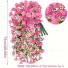 Gloria de la Mañana Artificial Transfronteriza Patio Exterior Eucalipto Flores Falsas Decoración de Boda Planta Artificial Colgante de Pared Enredadera Flor de Enredadera