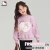 Moletom de Primavera para Meninas 2026 Novo Estilo, Tendência e Fofo Desenho Animado Falso Duas Peças Casuais para Crianças Maiores