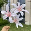 3 Lirios de Helado Artificiales, Flores Falsas para Boda y Decoración del Hogar, Venta al por Mayor
