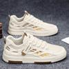 Zapatos de hombre de verano, zapatos de malla transpirables, zapatos de tabla casuales de moda para todo tipo de partidos, zapatos deportivos para estudiantes, zapatos de suela suave blancos de moda