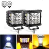 Nueva luz de trabajo led luminosa de 60W por tres lados foco led para motocicleta luz antiniebla vehículo todoterreno foco pilar A luz de inspección