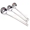 Colher de Cinco Centavos Doméstica Aço Inoxidável Colher para Panela Quente Cabo Longo Sopa Grande Espessada Pequeno Escorredor Sopa Ferro Comercial