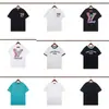 25Mon Camiseta de Marca de Moda Cuello Redondo Manga Corta con Patrón Bordado al Frente, Estilo Unisex, Manga Media de Verano Estilo Pareja para Hombre