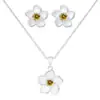 Set de Collar y Aretes Florales para Mujer Transfronterizo de Amazon 2026, Elegante y Versátil Exquisito Set de Joyería
