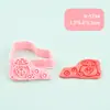 Molde para Galletas 3D Serie de Año Nuevo Molde Realista para Estampar Galletas Fondant Diseño de Prensa Tridimensional DIY