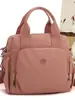 Bolsa de Mão de Grande Capacidade Feminina Casual Moda Tecido de Nylon Bolsa de Ombro Transversal Leve Multicamadas Lona Impermeável Bolsa Feminina