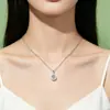 Colar Pingente Flor de Lótus de Jade Prata Pura S999 Aromático Paz para Mulheres, Presente de Aniversário, Presente de Dia dos Namorados para Esposa ou Namorada