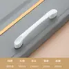 Guarda-Roupa Minimalista de Luxo Leve Porta Branca Puxador Simples Nórdico Gaveta Armário Liga de Alumínio Puxador de Porta Alto Longo