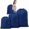 Bolsa de lavandería con cordón de tela Oxford 210D, Bolsa para el cuidado de la ropa, Bolsa de almacenamiento para camping y viajes, Bolsa deportiva, Venta caliente transfronteriza