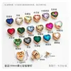 Nuevos Remaches de Diamante de Vidrio Coloridos, Redondos con Forma de Corazón, con Forma de Gota de Agua, Cuadrados de Aleación para Collares de Mascotas, Cajas, Adornos de Diamante de Cristal