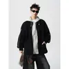 Jaqueta com Capuz Falsa de Duas Peças Nova Outono/Inverno 2026 Masculina Solta Confortável Casual Tendência High Street Americana Tamanho Plus Top
