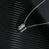 Collar de Acero de Titanio para Hombre, Colgante de Letra de Moda Hip-Hop, Cadena para Suéter Estilo Coreano, Collar Largo Estilo Lujo Ligero, Venta al por Mayor de Joyería