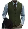 À Venda Best-Seller da Amazon Colete Masculino, Corte Slim Padrão Espinha de Peixe Gola V Casual Luxo Colete para Noivo