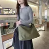 Bolsa de lona estilo japonés y coreano, bolso de nicho para mujer, bolsa de mano de gran capacidad, bolso de hombro/cruzado simple y moderno, bolso casual para estudiante