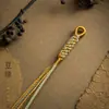 Nuevo llavero tejido a mano estilo chino estilo Xizang, artículo decorativo, cadena para teléfono, accesorio colgante para bolso semiacabado