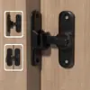 Hebilla de Aleación de Aluminio Hebilla de Seguridad 90 Grados 180 Grados Sólida Multiuso Cerradura Izquierda y Derecha para Puerta Doméstica Hebilla Antirrobo
