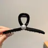 Pinza para el cabello de lujo de alta gama en color marrón, tamaño grande nuevo para cabello grueso, pinza de tiburón para recogidos en la parte posterior de la cabeza, accesorio para el cabello de uso diario
