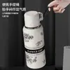 Acero Inoxidable 316 Fondo Interior Gardenia Taza Térmica para Niñas Taza de Agua de Aspecto Elegante Gran Capacidad Hervidor de Agua para Estudiantes Hervidor de Agua Térmico
