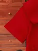 Vestido de Niña Verano Nuevo Estilo Vestido de Cumpleaños para Bebé Vestido Rojo Elegante con Lazo para Niña Vestido de Princesa