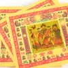 Tubo de Cielo de Papel Colorido Dorado de 8 pulgadas Lámina de Aluminio Dorada Bronceada Lingote de Papel Amarillo Paquete de 80 Suministros de Papel para Barrer Tumbas Qingming