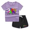Camiseta de cuello redondo para niños de verano 2023, pantalones cortos, camisa informal coreana, camiseta interior absorbente de sudor para niños