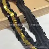 Feito sob medida em estoque elástico lantejoula feito à mão DIY colorido performance de dança fantasia acessórios decorativos atacado renda de lantejoula