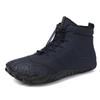 Botas de Neve de Cinco Dedos para Exterior Outono e Inverno Masculinas e Femininas Casais Sapatos de Algodão Botas de Algodão Espessadas com Forro de Lã Botas de Algodão de Cano Alto Conjunto