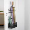 Estante para guardar paraguas, perchero para paraguas, gancho de almacenamiento, soporte para paraguas, estante de almacenamiento de pared para la entrada del hogar