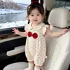 Roupas para Bebês e Crianças Pequenas, Macacão Leve de Verão para Meninas, Roupa Casual Estilosa Adorável Sem Mangas para Engatinhar