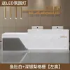 Balcão de Recepção Pintado Moderno Minimalista Balcão de Instituição de Treinamento Loja de Chá com Leite Loja de Roupas Salão de Beleza Balcão de Caixa