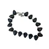 Estilo Palacio Retro Francés Cadena de Clavícula Corazón de Pedrería Azul Súper Brillante Moda de Lujo Accesible Elegante Elegante Collar de Gama Alta