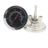 Termómetro para Barbacoa de 52 mm de Esfera, Indicador de Temperatura para Horno de Acero Inoxidable con Sonda de 4 cm para Parrilla de Barbacoa, Ahumador, Cocina
