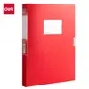 Envío Gratis Deli China Caja de Archivo Roja 35/55/75mm Caja de Almacenamiento de Documentos Engrosada 63204 Caja de Almacenamiento