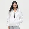 Chaqueta casual holgada estilo americano para hombre, nueva marca de moda primavera y otoño, cuello alto estiloso, manga larga, top versátil para pareja